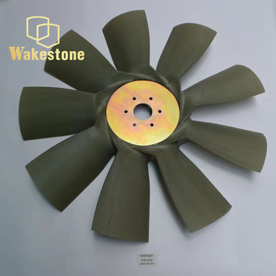 CAT330B Kazı makinesi yedek parçaları Fan bıçakları 9 bıçak motor soğutması için 6 delik